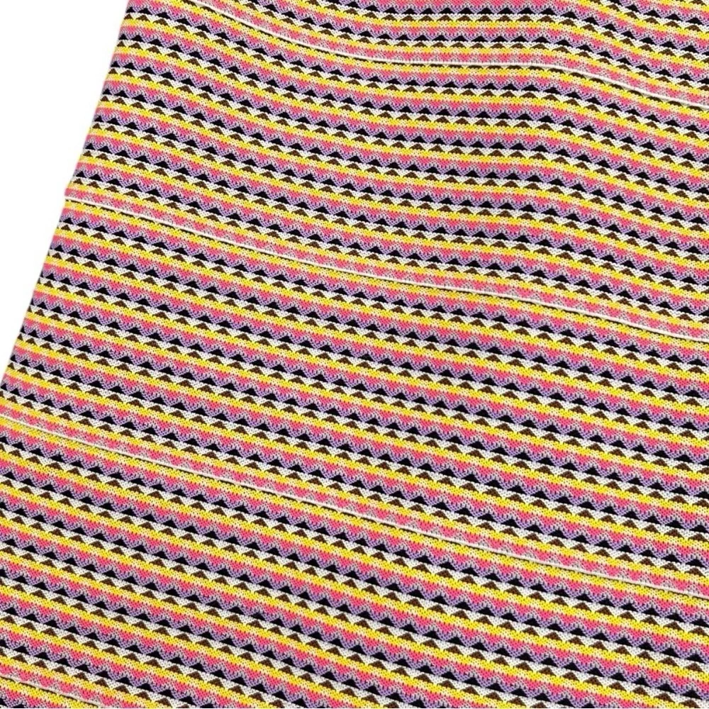 Y2K Pleasure Doing Business Multicolor Bandage Stretchy Mini Skirt Size S